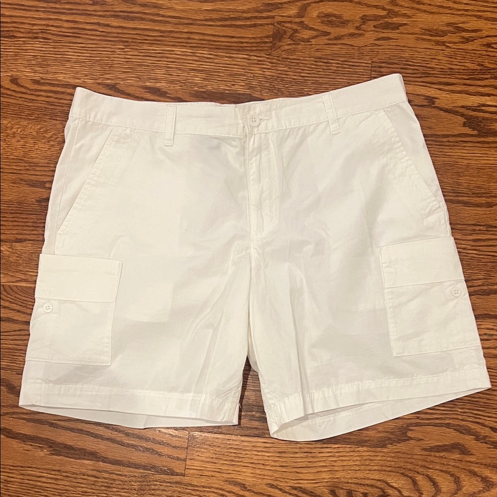 Calvin Klein Jeans White Cargo Shorts